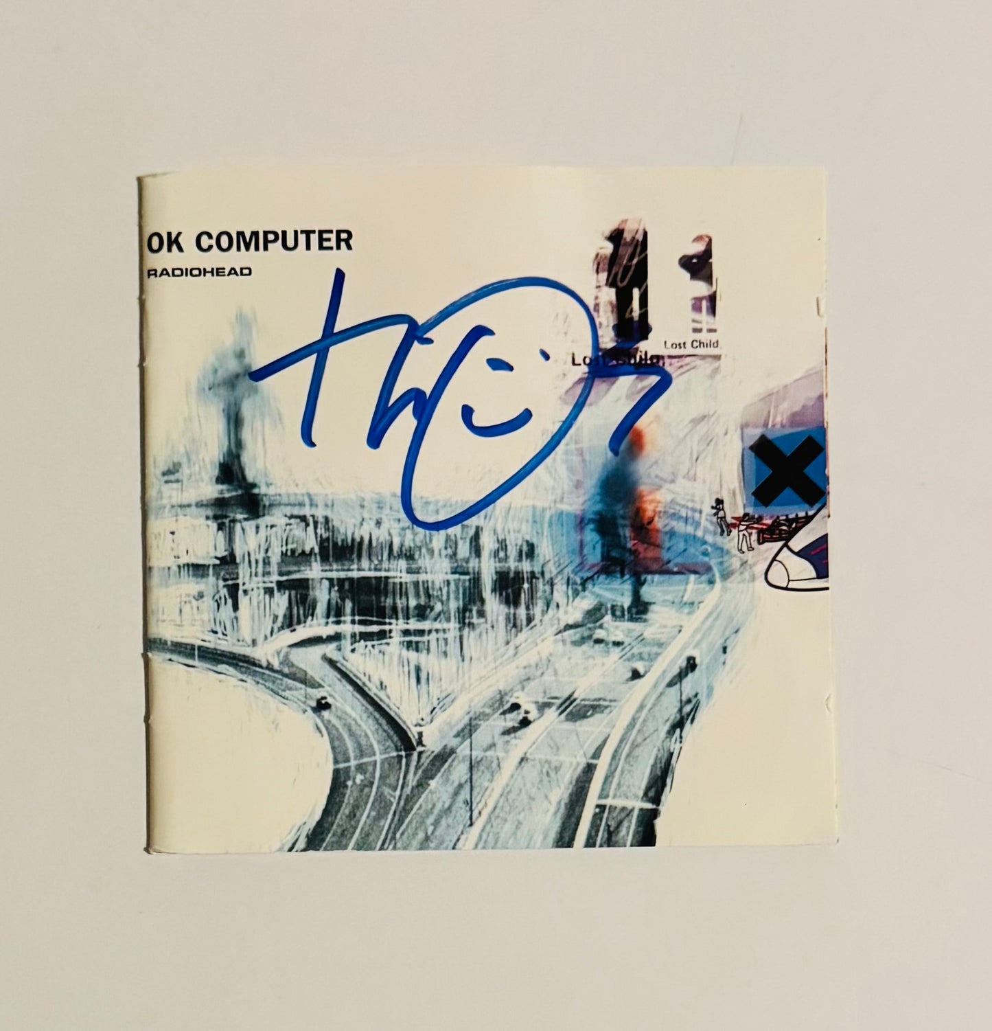 Radiohead Thom Yorke Autographed CD Cover With COA