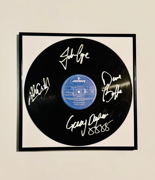 The Teardrop Explodes Autographed Vinyl Record Framed With COA