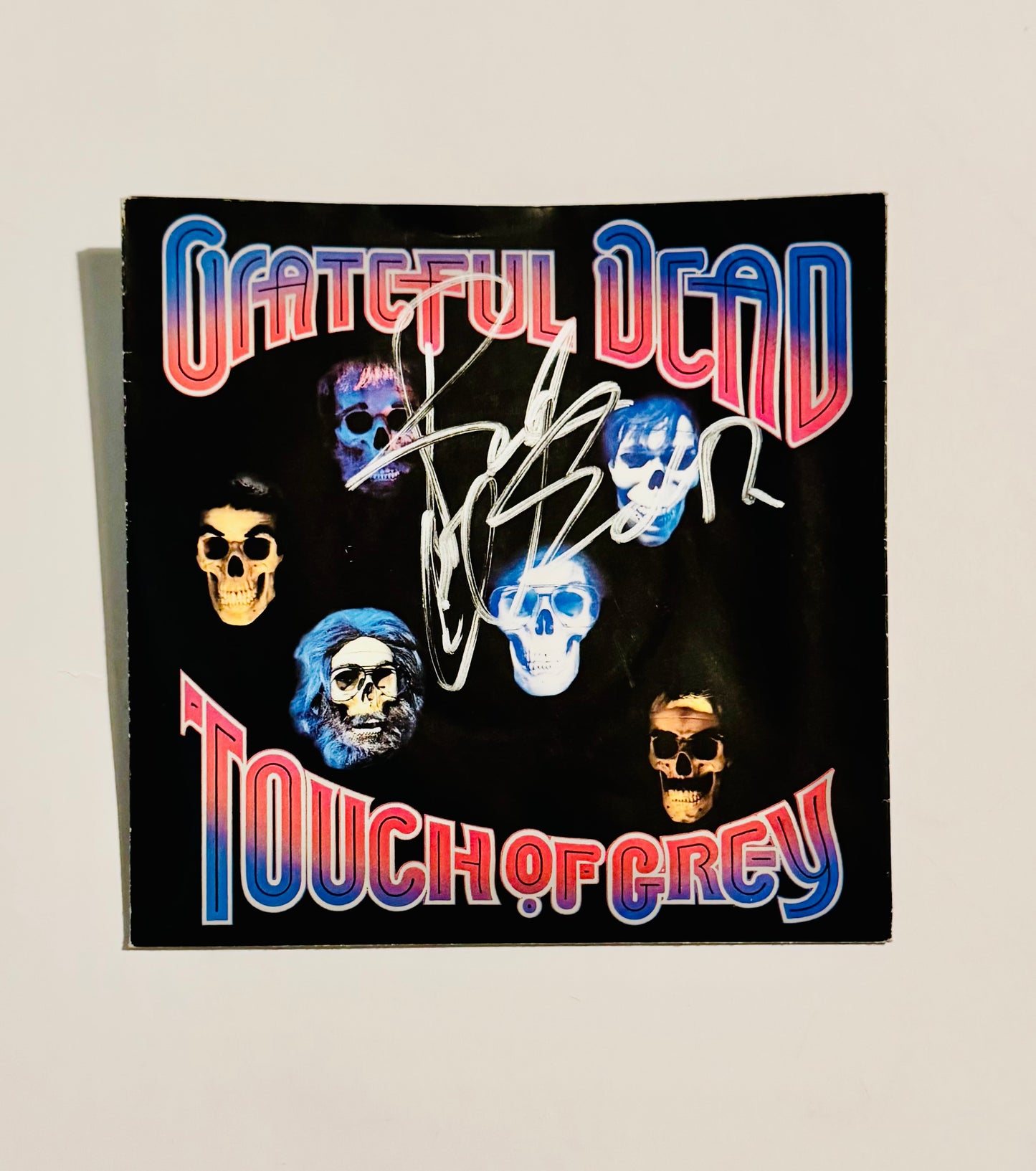 Grateful Dead Bob Weir Autographed 7" Single Cover With COA