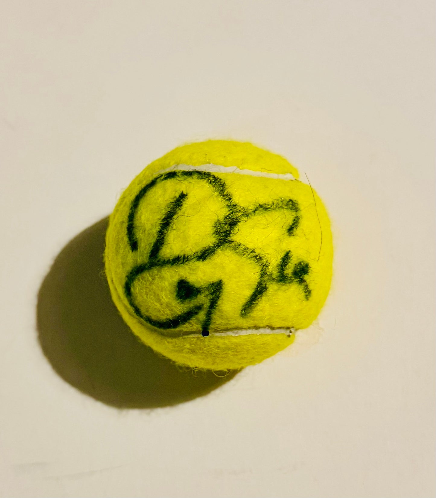 Roger Federer Autographed Tennis Ball With COA