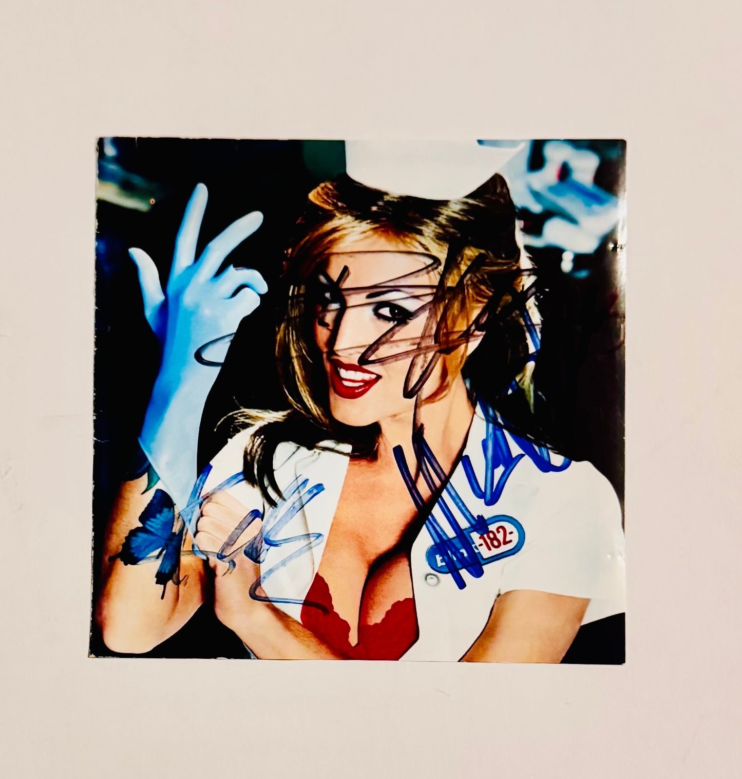 blink-182 Autographed CD Sleeve With COA
