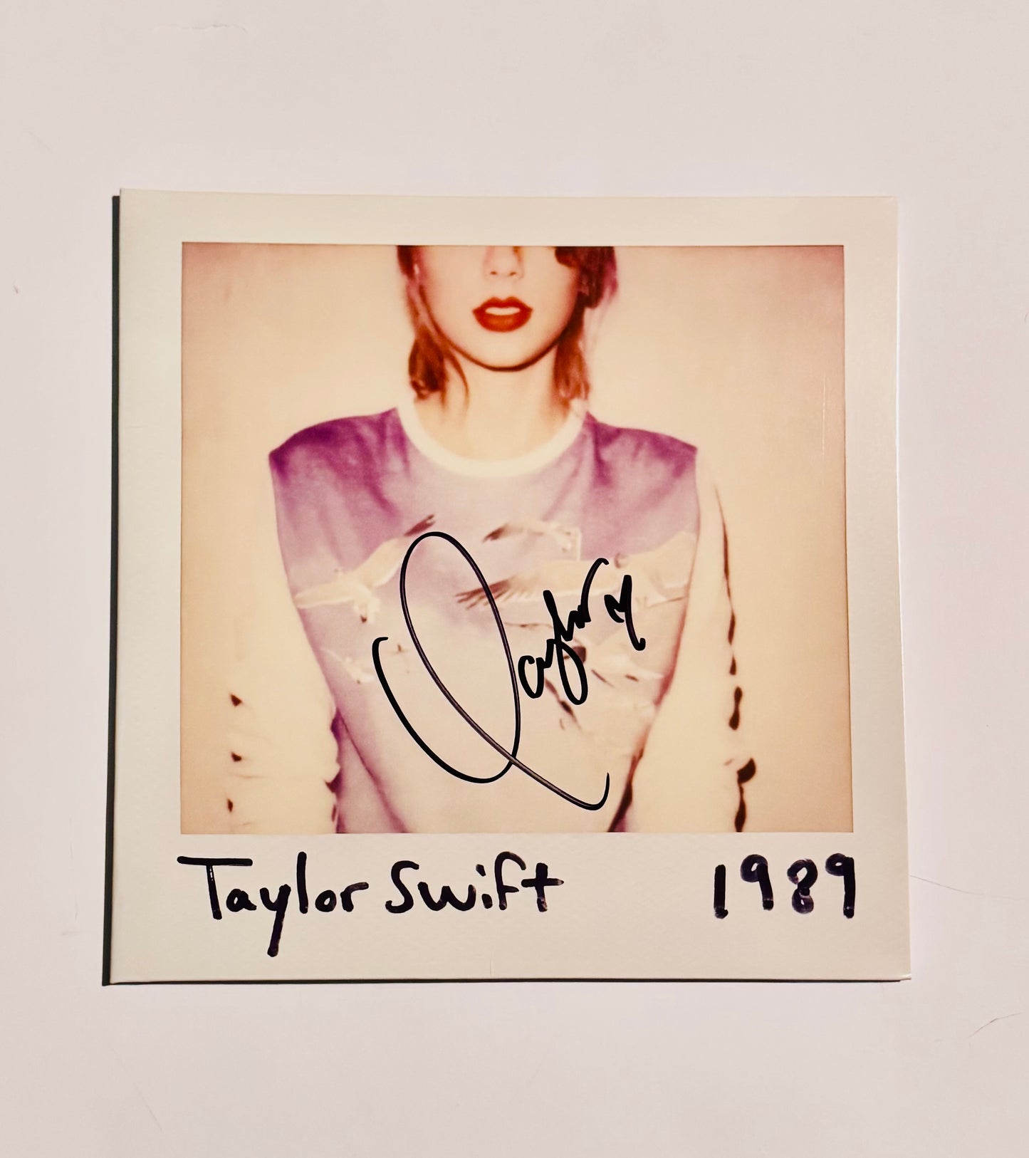 Taylor Swift Autographed LP Cover With COA