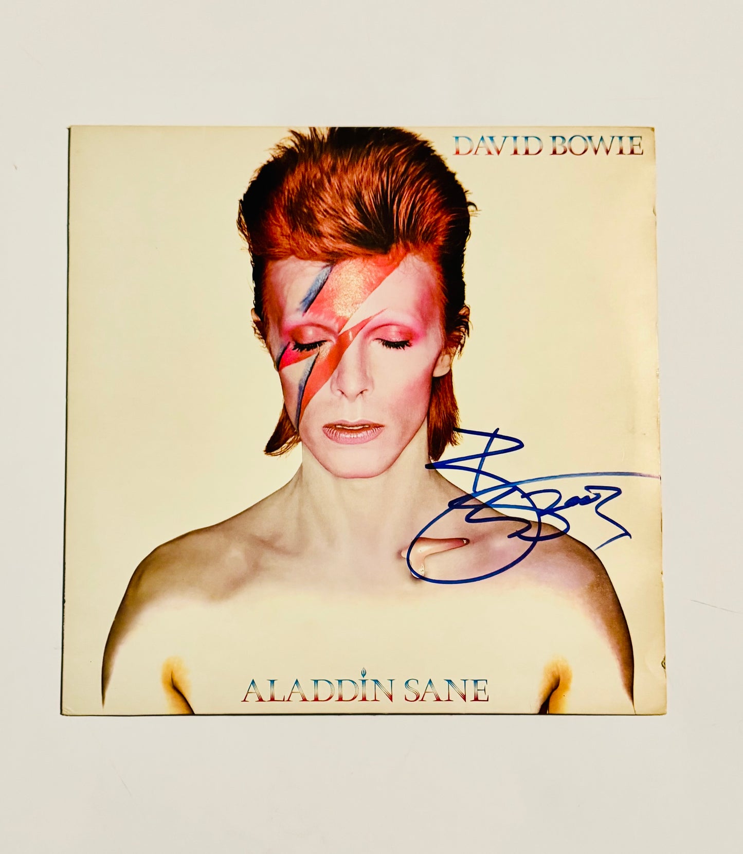 David Bowie Autographed LP Cover With COA
