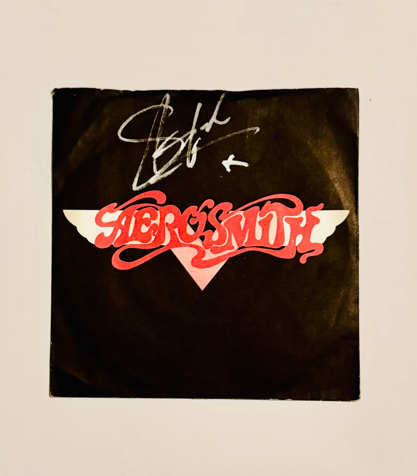 Aerosmith Steven Tyler 7" Single Cover Autographed With COA