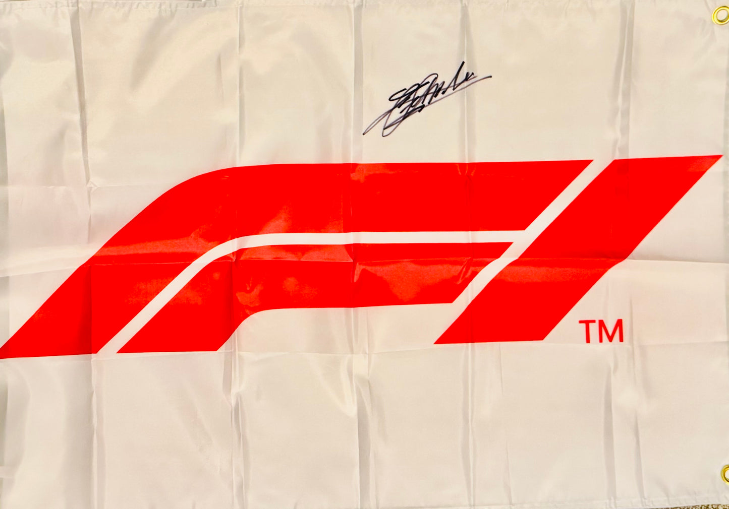 Charles Leclerc Autographed F1 Flag With COA