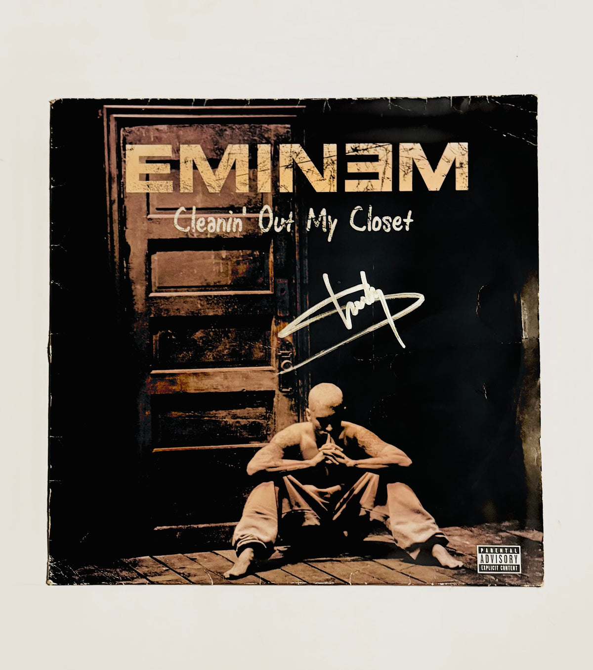Eminem Autographed LP Cover With COA