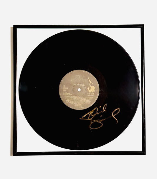 Neil Diamond The Jazz Singer Autographed Vinyl Record Framed With COA