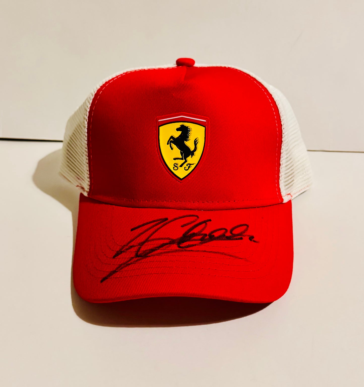 Charles Leclerc Autographed Ferrari F1 Cap With COA