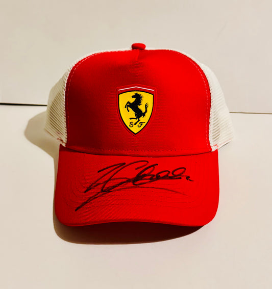 Charles Leclerc Autographed Ferrari F1 Cap With COA