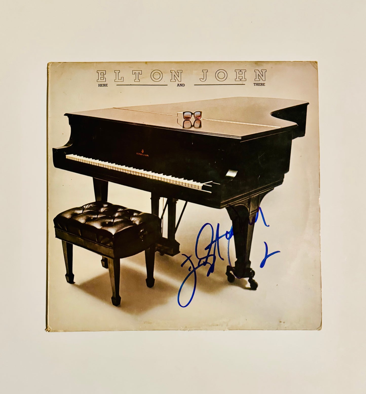 Elton John Autographed LP Cover With COA