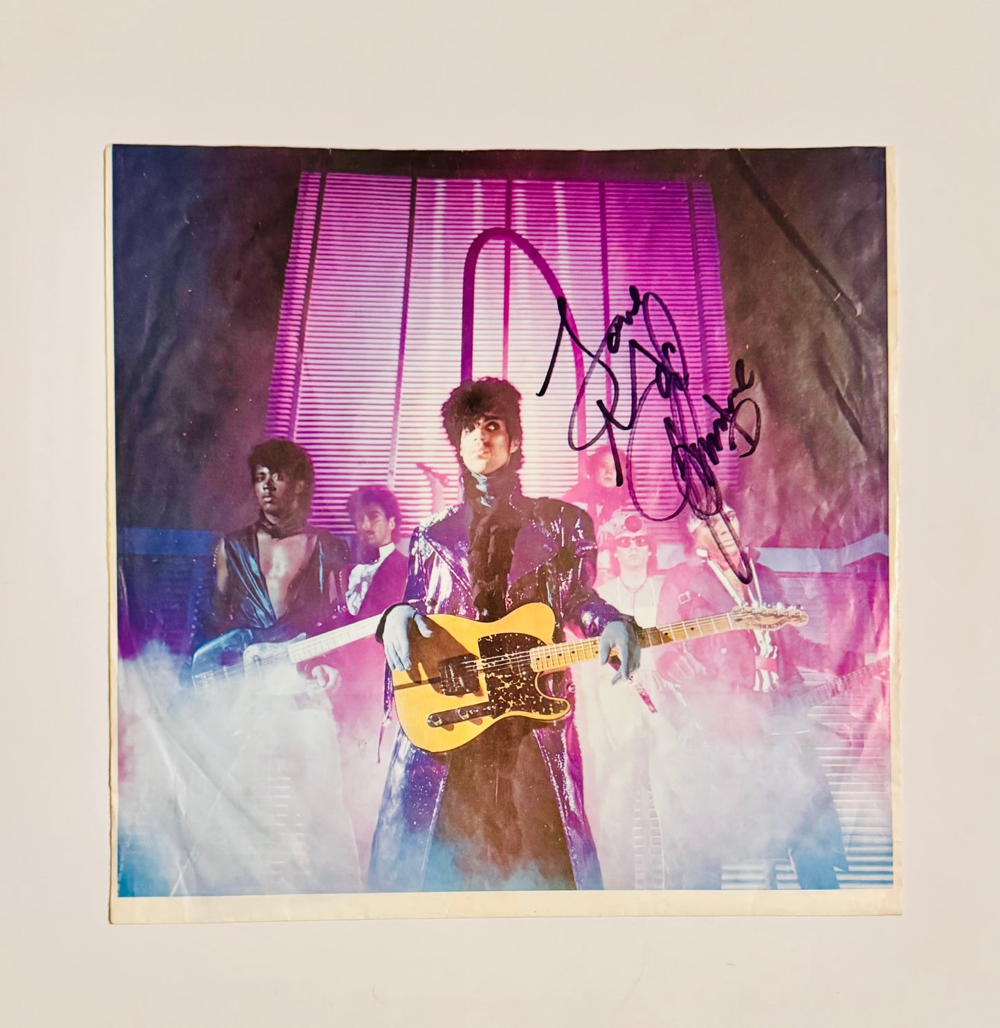 Prince Autographed LP Inner With COA