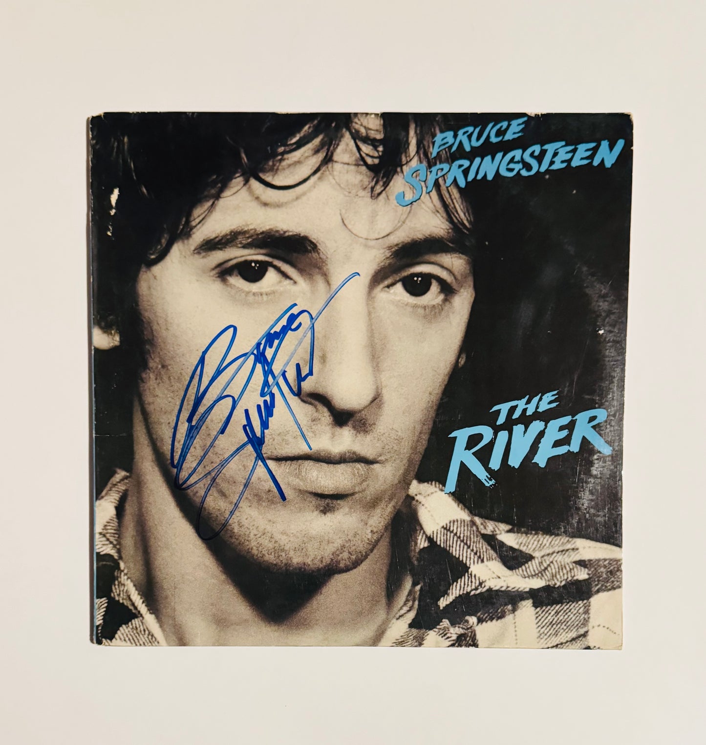 Bruce Springsteen The River Autographed LP Cover With COA