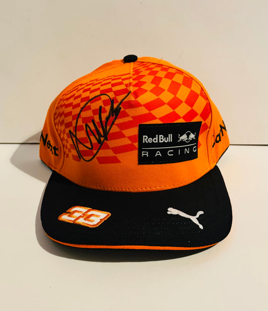 Max Verstappen Autographed Red Bull F1 Cap With COA