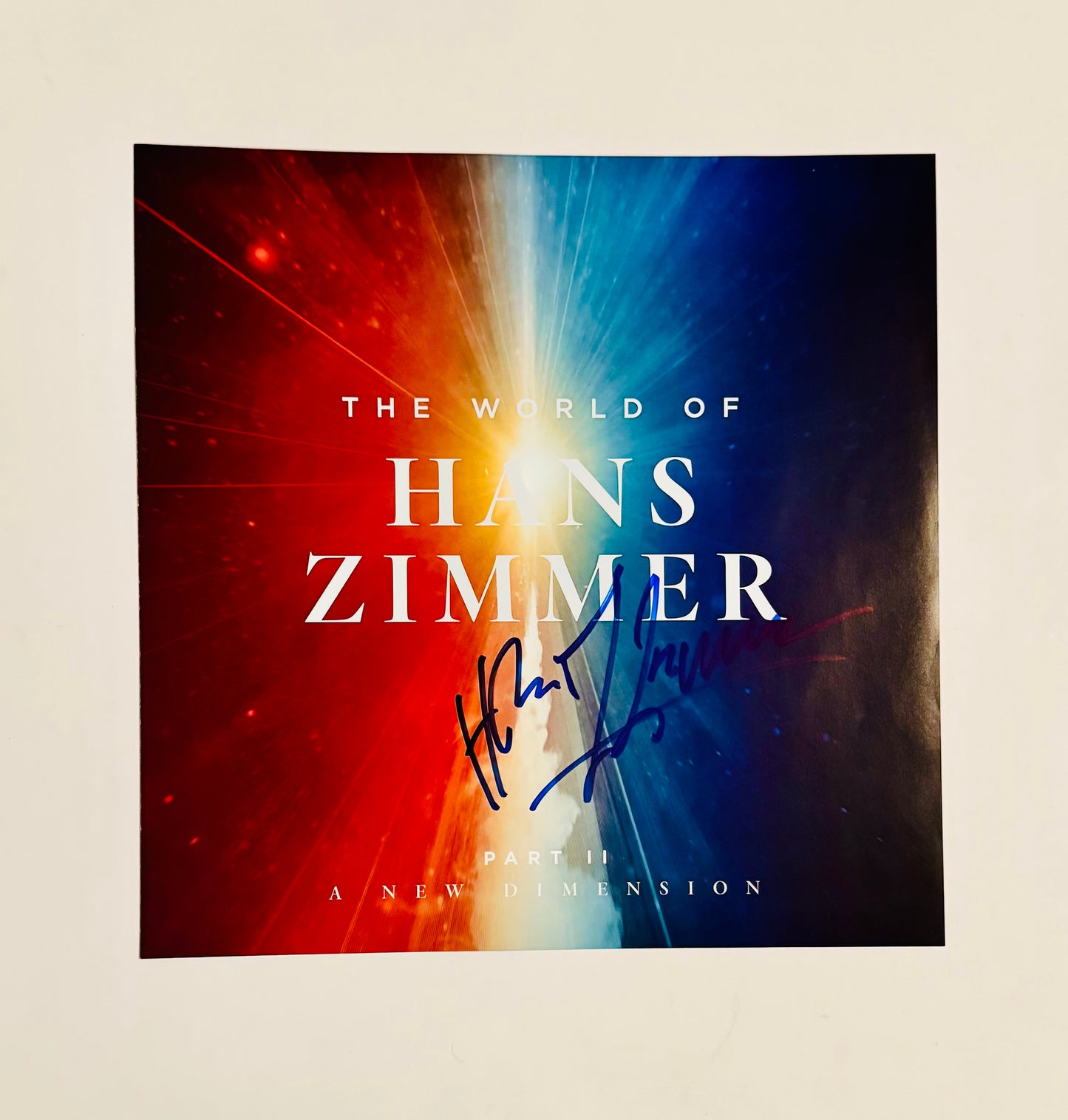 Hans Zimmer Autographed LP Inner With COA