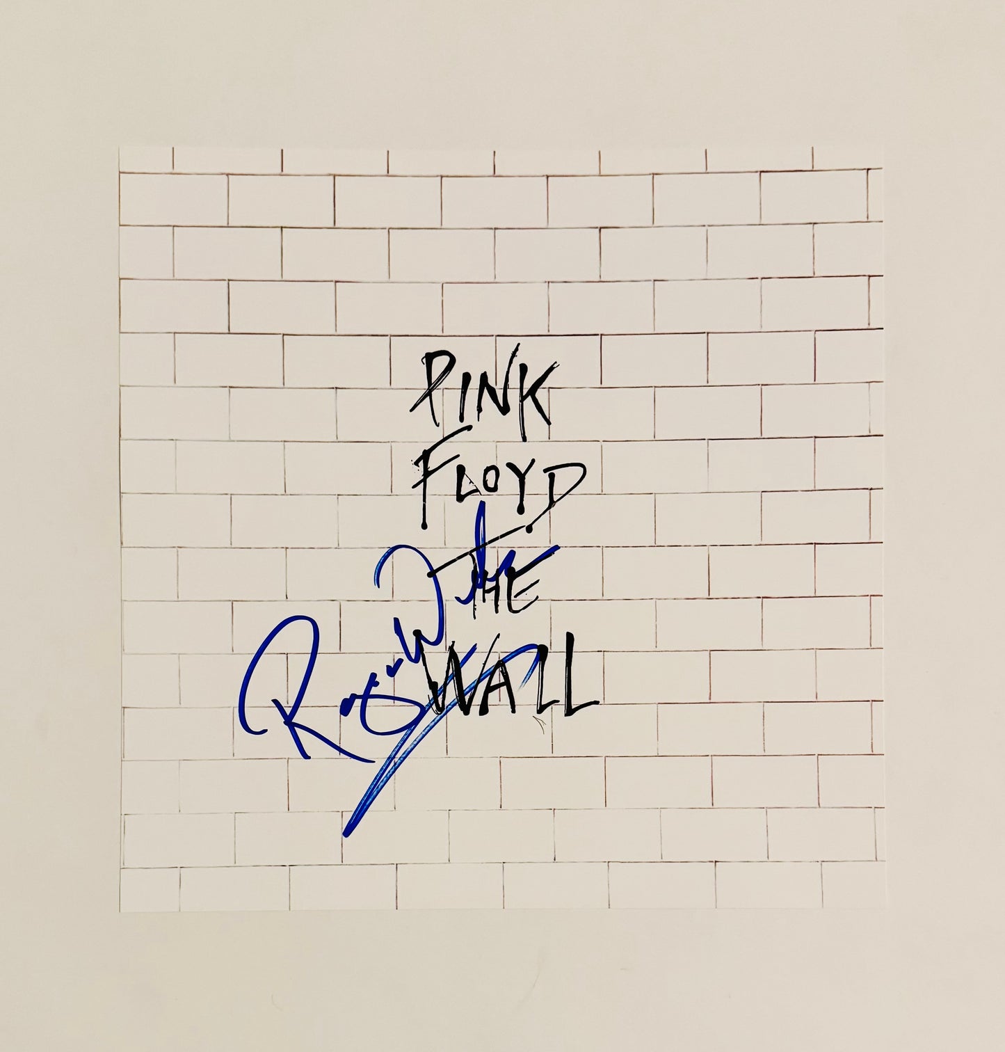 Roger Waters Pink Floyd Autographed Promotional LP Poster With COA