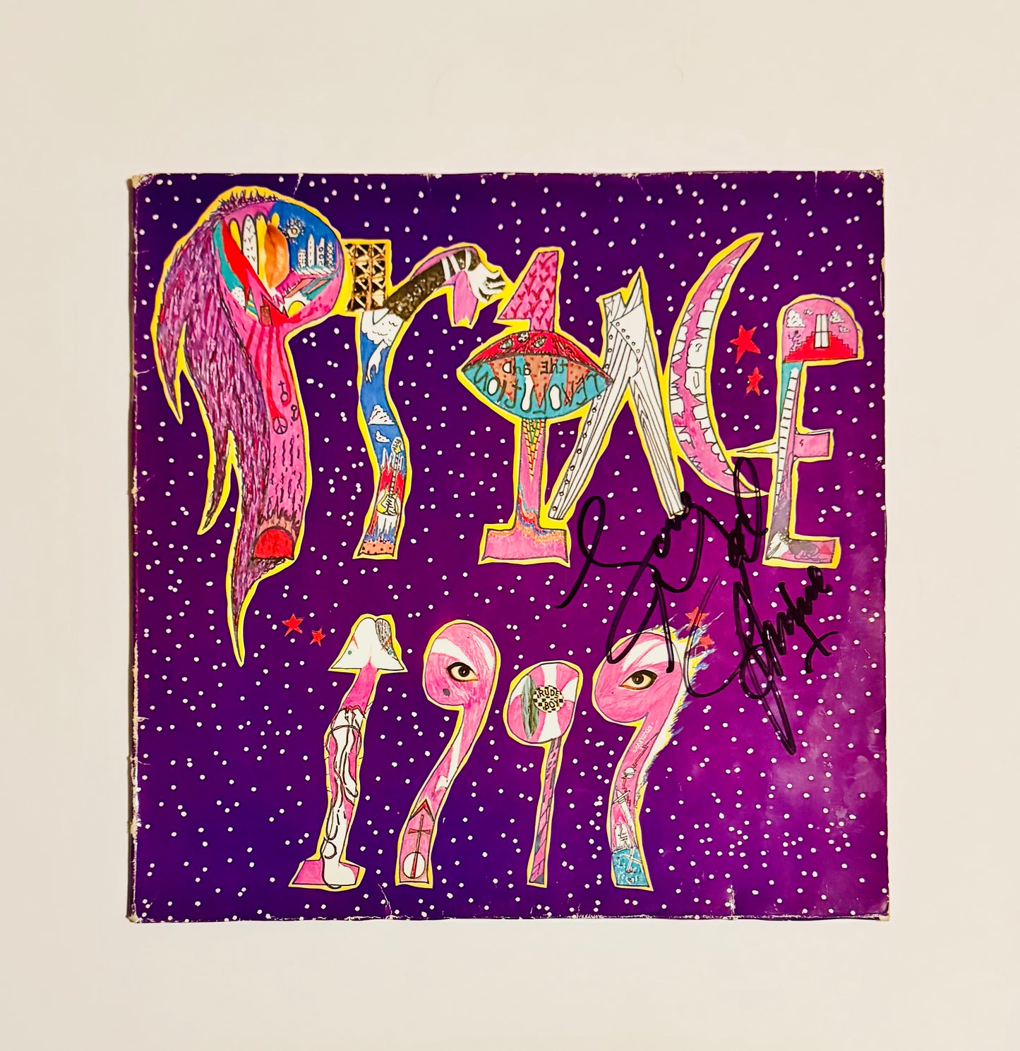 Prince 1999 Autographed LP Cover With COA
