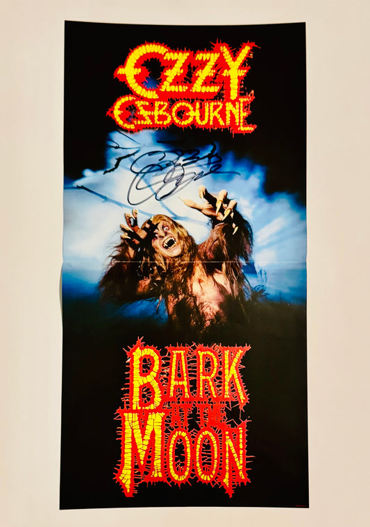 Ozzy Osbourne Autographed Poster With COA