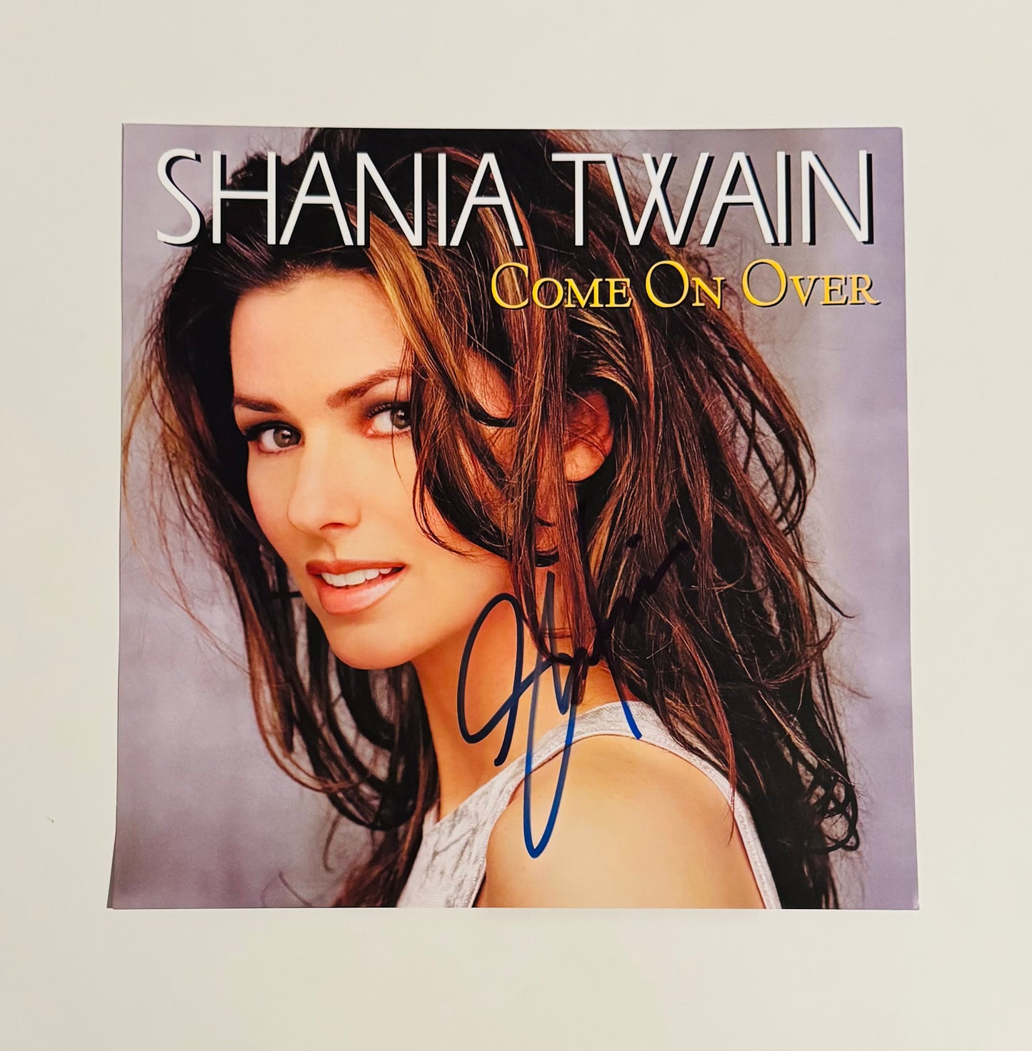 Shania Twain Autographed Promotional LP Poster With COA