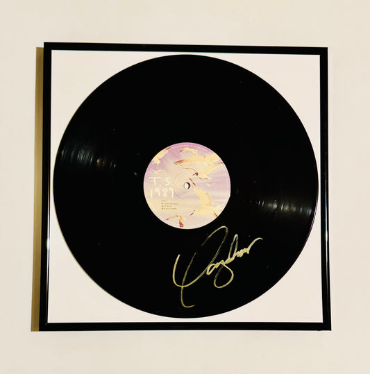 Taylor Swift Autographed Vinyl Record Framed With COA